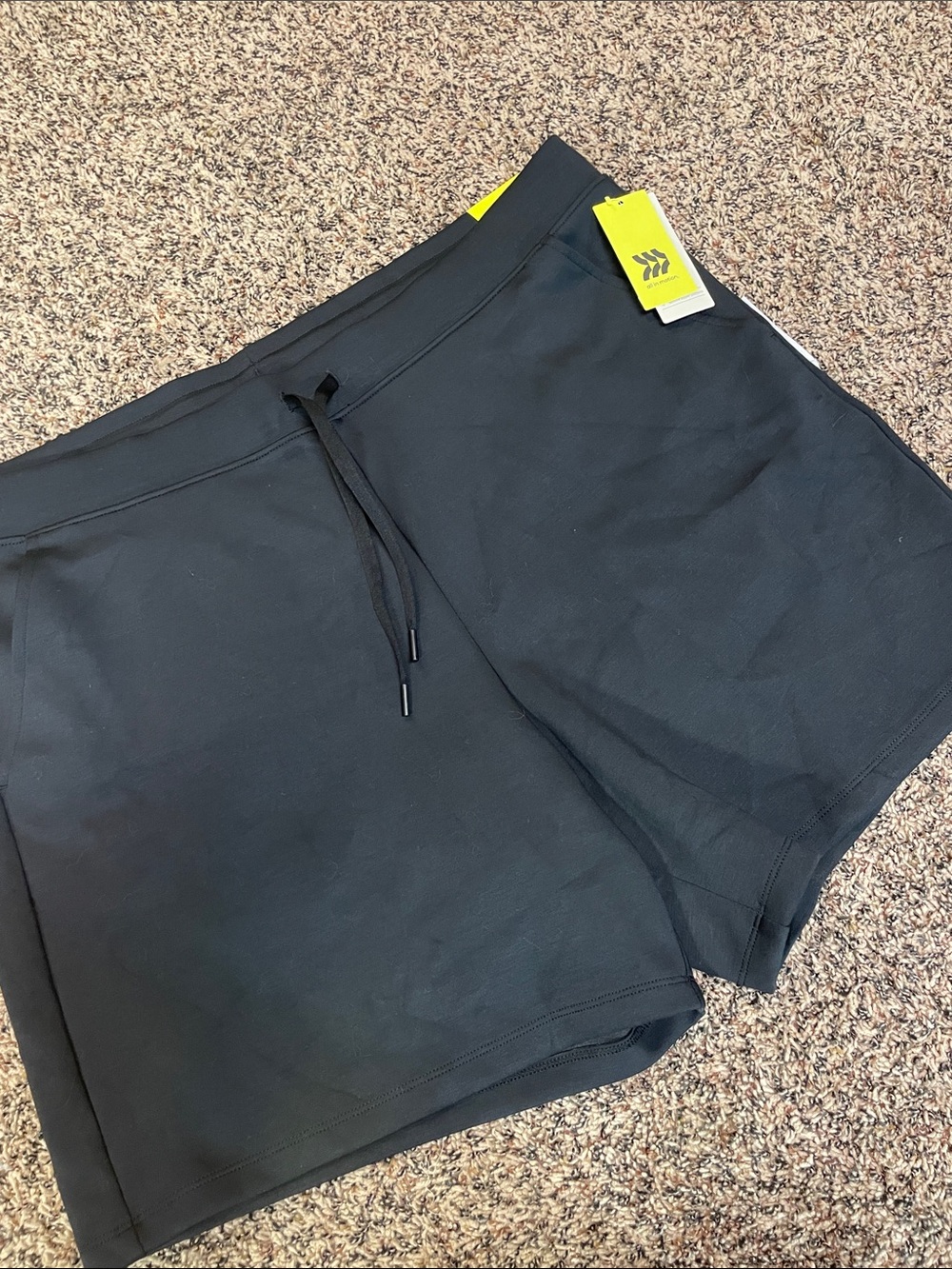 All In Motion Mens Sleek Spacer Black Activewear 7” Shorts Sz XXL NWT